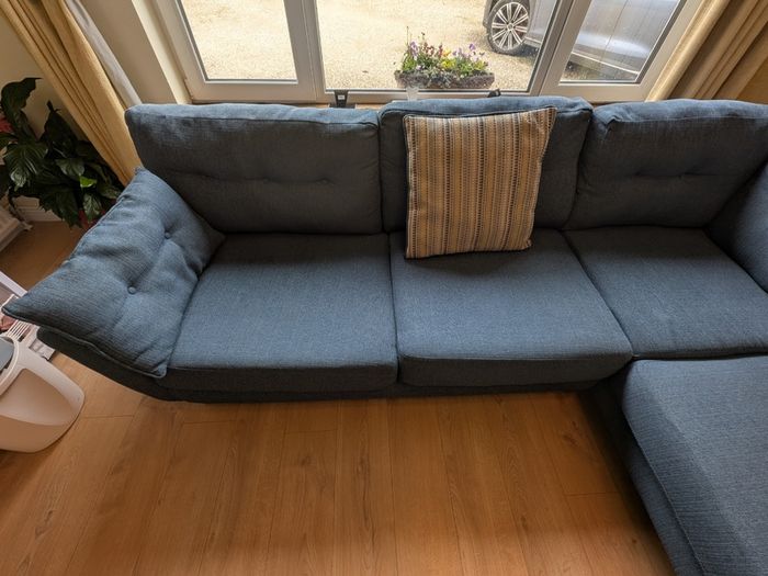 Dark Blue Corner Sofa
