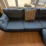 Dark Blue Corner Sofa Image 2