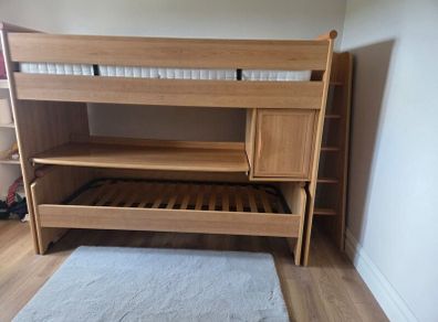 Gautien bunk beds and separate high bed  w storage