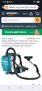 makita hoover 36v battery
