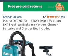 makita hoover 36v battery
