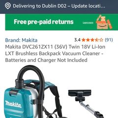 makita hoover 36v battery