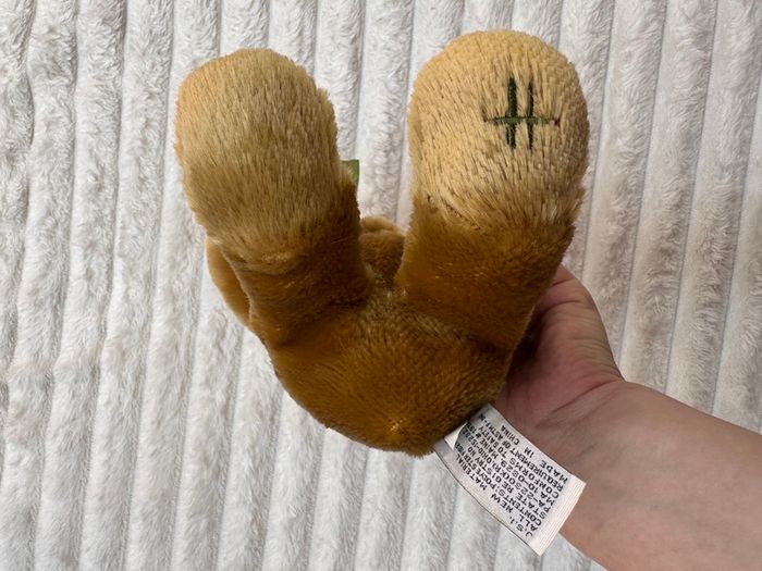 Harrods Knightsbridge Bear Green Bow Plush approx. 27 cm. Used Please see photos