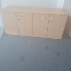 beech double Lockable cabinets