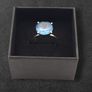 925 Silver & Blue Topaz Ring Image 2