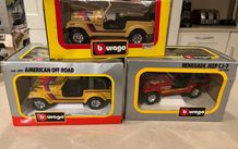 Jeep CJ Collection x 3 Models 1/24 Burago