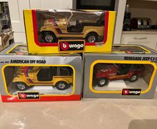 Jeep CJ Collection x 3 Models 1/24 Burago