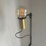 Modern Black & Brass Floor Lamp Image 2