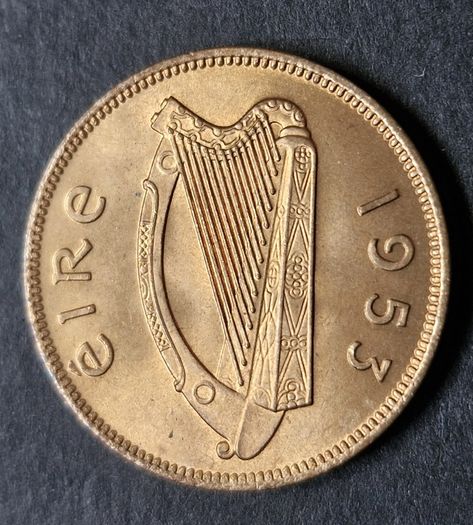 Ireland Excellent 1953 Half Penny Coin