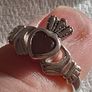 ladies silver claddagh ring Image 2