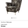 2 wing armchair covers black beige Image 3