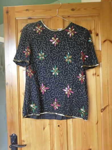 vintage sequin top