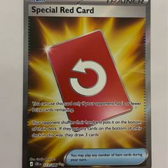 pokemon card special red card item