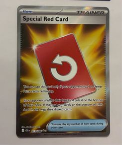 pokemon card special red card item