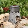 BRAND NEW Compact Folding Titanium Wood Stove with Mini Alcohol Stove for Outdoor Camping Cooking Picnic Portable camping burner Image 5