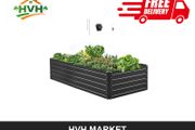 Metal Raised Garden Bed 203 x 102 x 48cm