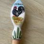 Italian Ceramic And Wood Handmade Salad Servers Image 2