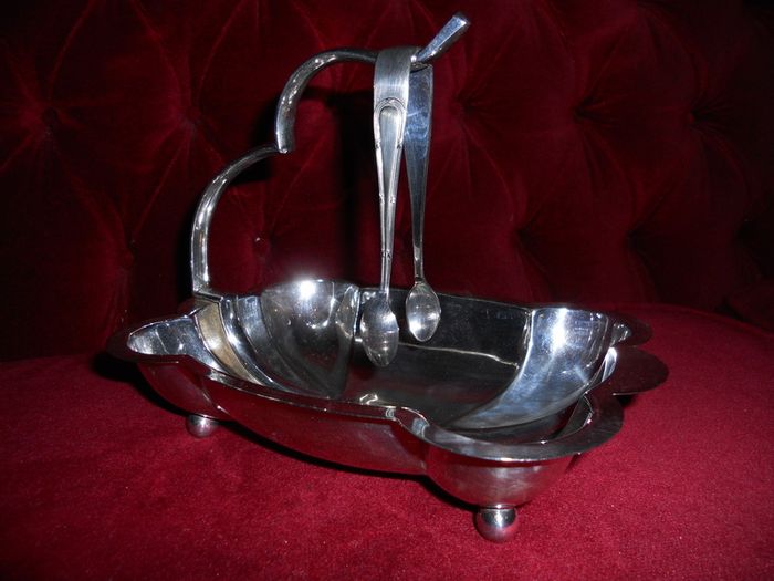 Antique Siver Plated Sugar Service