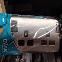 Double Satin/ Brushed Chrome Sockets