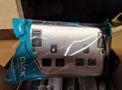 Double Satin/ Brushed Chrome Sockets