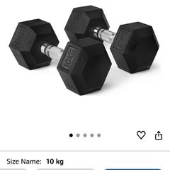 Dumb bells 10kg x 2