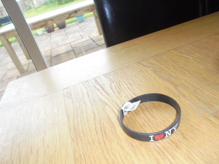 I Love N.Y. Wrist Band for Sale