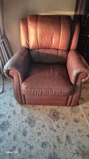 2 side leather chairs