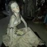 Italian Capodimonte figurine Dear 1987 by BELCAIR of seated lady. Image 2