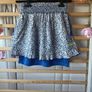 skirt superdry mini skirt medium blue & white floral Image 9