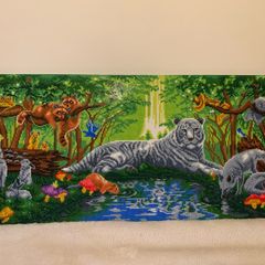 Diamond art jungle scene - large
