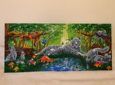 Diamond art jungle scene - large