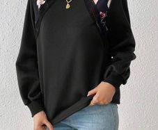 Shein frenchy black blouse size S/M new with tags
