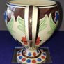 Rare Find.  Wedgwood Millie Taplin Art Deco hand painted  footed sugar bowl with lid Image 4