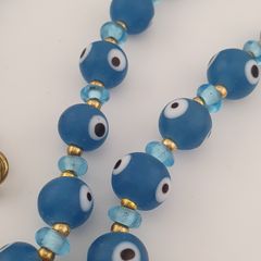 Vintage Venetian Style Evil Eye Glass Beaded Necklace