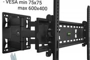 Tv Wall Mount Bracket Tilt Swivel Long Arm 32-75"