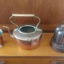 Collection of Three Antique Copper Display Items, A Blancmange Mould, a Half Pint Measure and a Small Kettle with no Lid Image 2