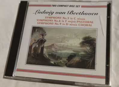 Beethoven Symphony No.5, 6 & 9 double Cd