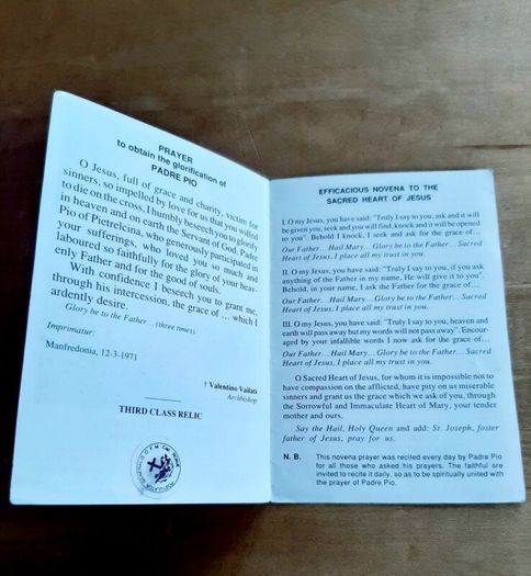 Padre Pio relic