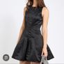 Black Pleat mini dress, size 12 Image 2