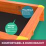 2-in-1 Wooden Sandpit & Playhouse with Roof Image 5