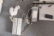 Nintendo Wii with two controllers