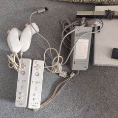 Nintendo Wii with two controllers