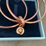Newbridge Ti Amo Rose Gold Triple Bangles Image 2