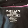 Dublin Black & Pink Polo Shirt With Silver Dot Design. With Embroidery. Size 10/Small. Image 8