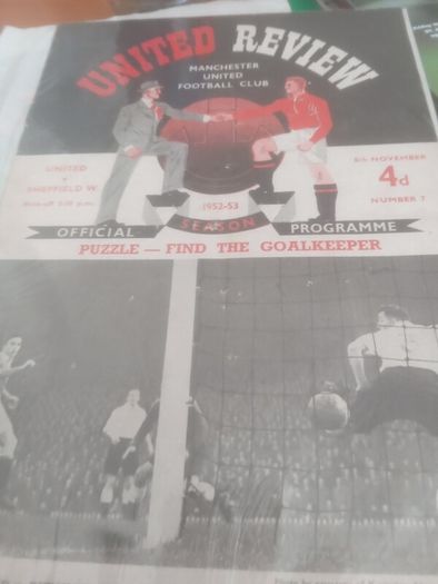 Rare Manchester United Programmes