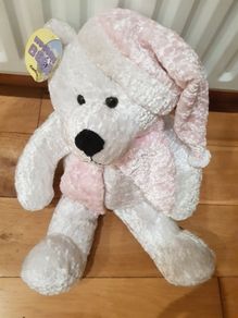 Large Plush Teddy Bear and Gift Bag