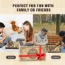 Chess Set | Wooden Chess Board Piece Set Games | 29x29cm Folding Chessboard for Storage | 2 Extra Queen | Strategy Educational Games for Kids and Adult Image 2