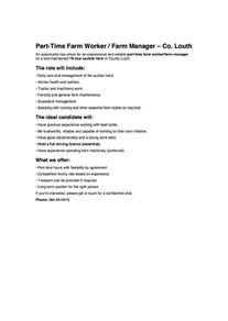 Job opportunity