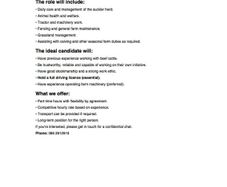 Job opportunity