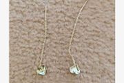 Silver Heart Shaped Earrings - nice gift